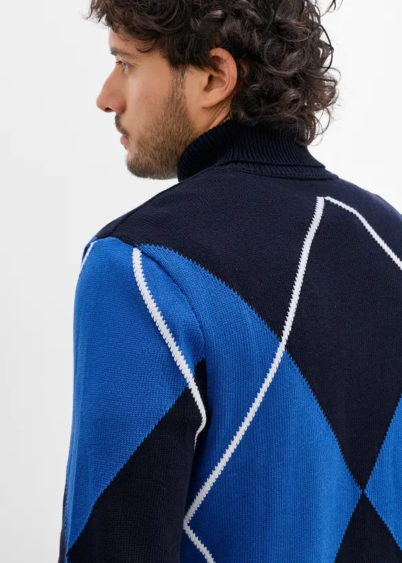 Rollkragenpullover aus reiner Baumwolle, bonprix