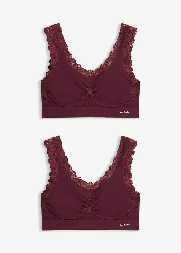 Feel Comfort Seamless Bustier (2er Pack), bonprix