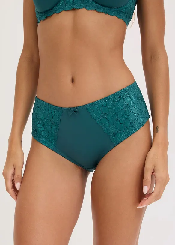 Maxislip mit zarter Spitze (2er Pack), bonprix