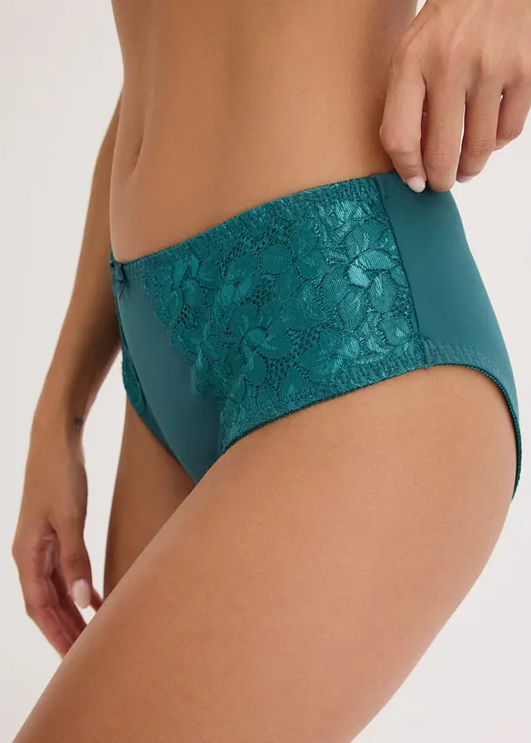 Maxislip mit zarter Spitze (2er Pack), bonprix