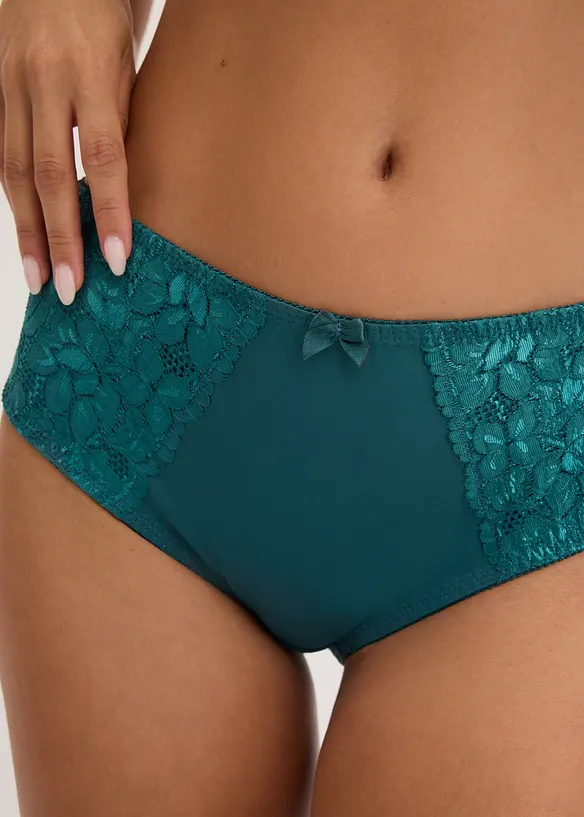 Maxislip mit zarter Spitze (2er Pack), bonprix