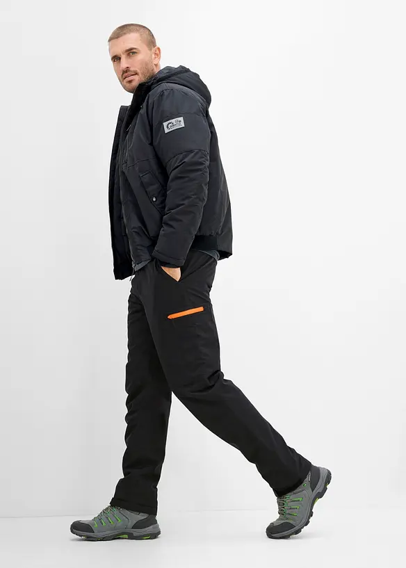 Pantalon cargo imperm&eacute;able et chaud, coupe ample, bonprix
