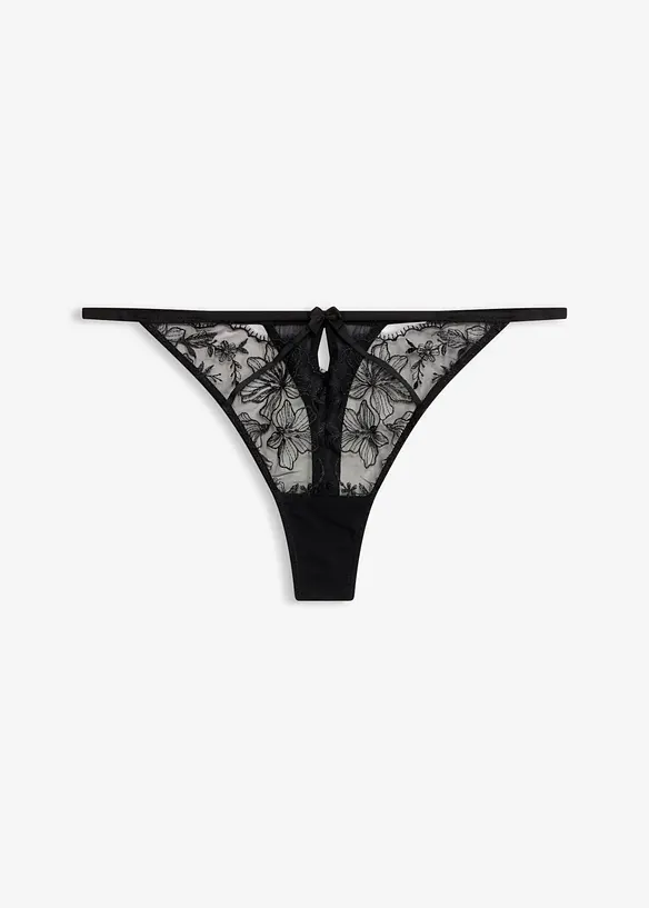 String mit edler Stickerei, bonprix