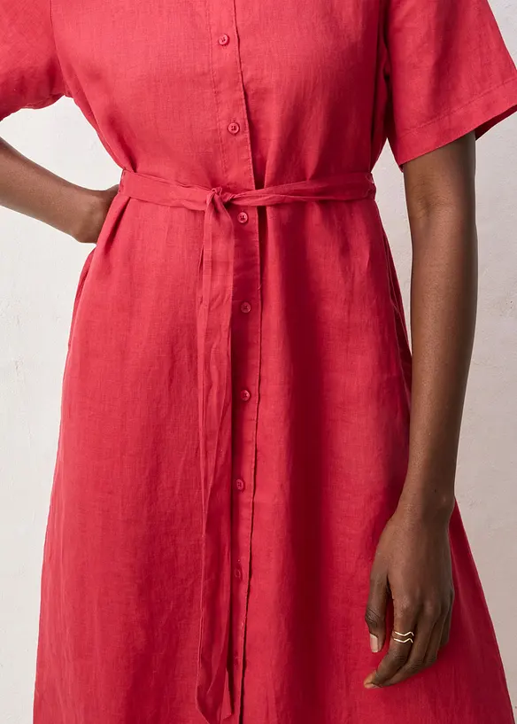 Blusenkleid aus reinem Leinen, bonprix