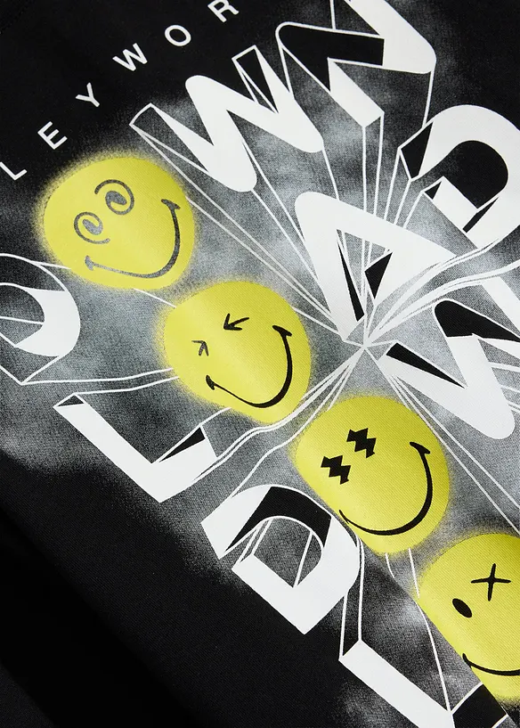 T-shirt manches longues Smiley World 100% coton, SmileyWorld