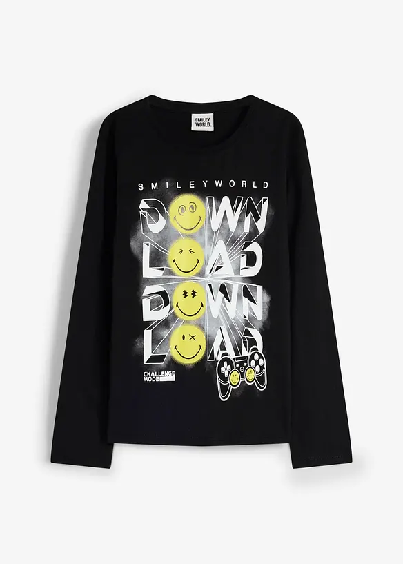 T-shirt manches longues Smiley World 100% coton, SmileyWorld