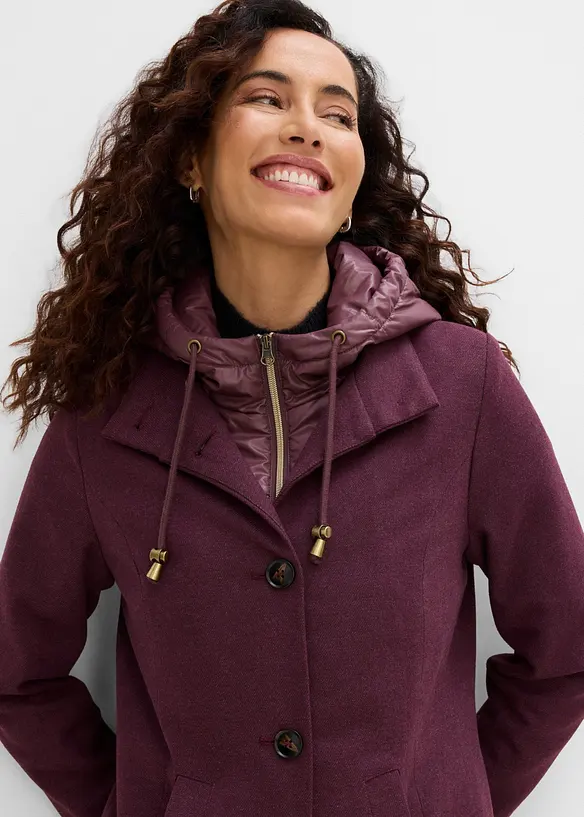 Manteau court d&rsquo;hiver, style 2en1, bonprix