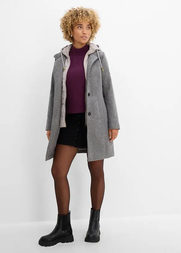 Manteau court d&rsquo;hiver, style 2en1, bonprix