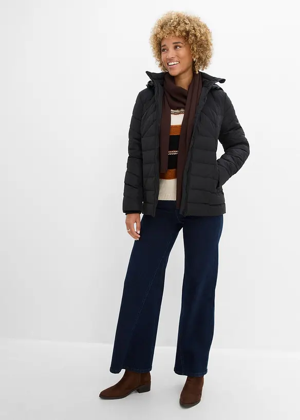 Leichte Steppjacke mit abnehmbarer Kapuze, bonprix