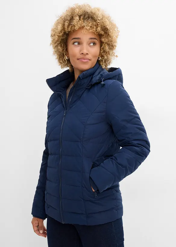 Leichte Steppjacke mit abnehmbarer Kapuze, bonprix