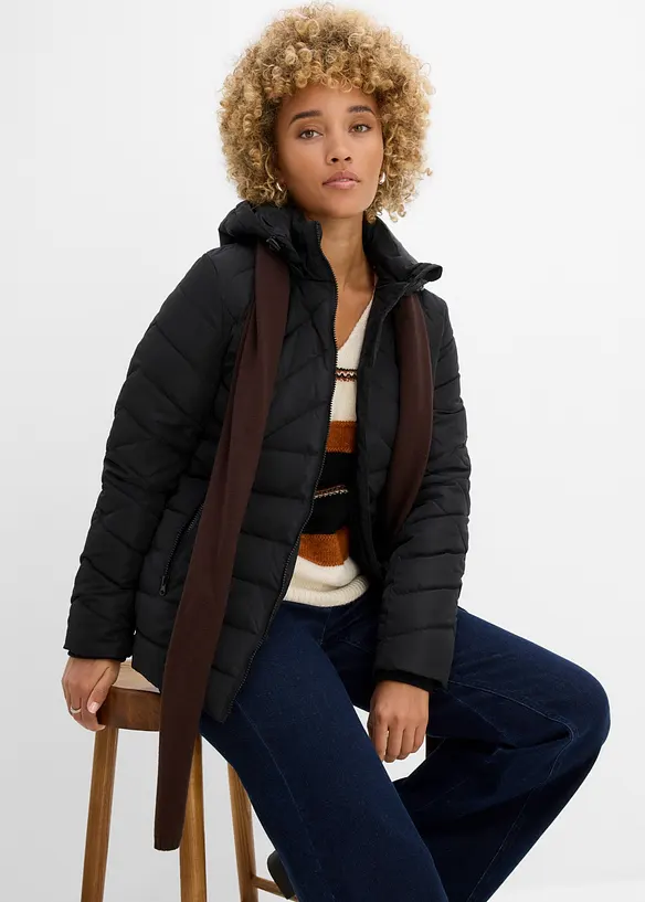 Leichte Steppjacke mit abnehmbarer Kapuze, bonprix