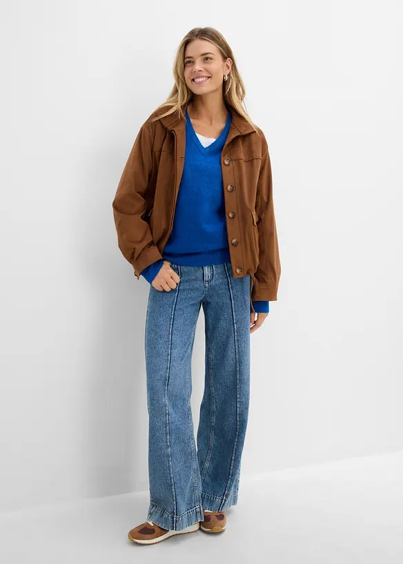 Oversize-Strick-Pullover, bonprix
