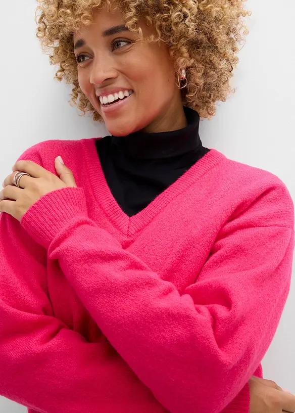 Pull en maille oversize, bonprix