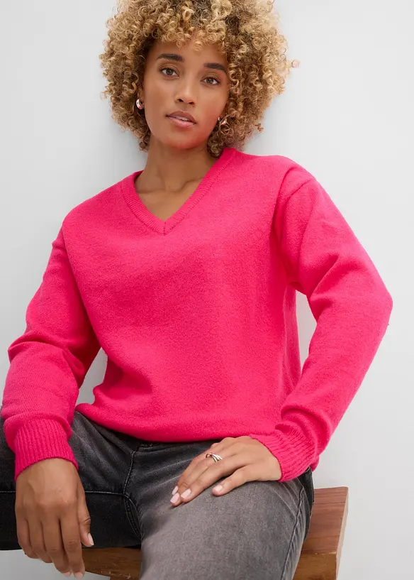 Pull en maille oversize, bonprix