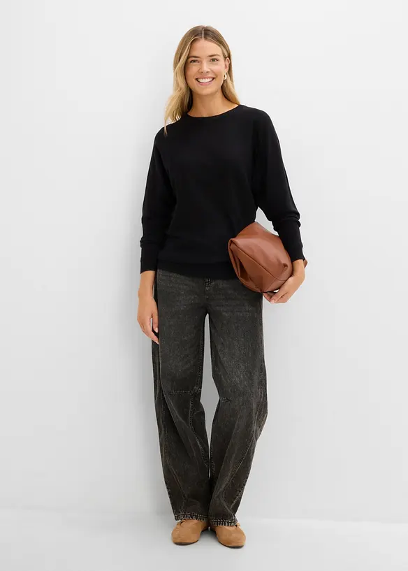 Pullover mit Fledermaus&auml;rmeln, bonprix