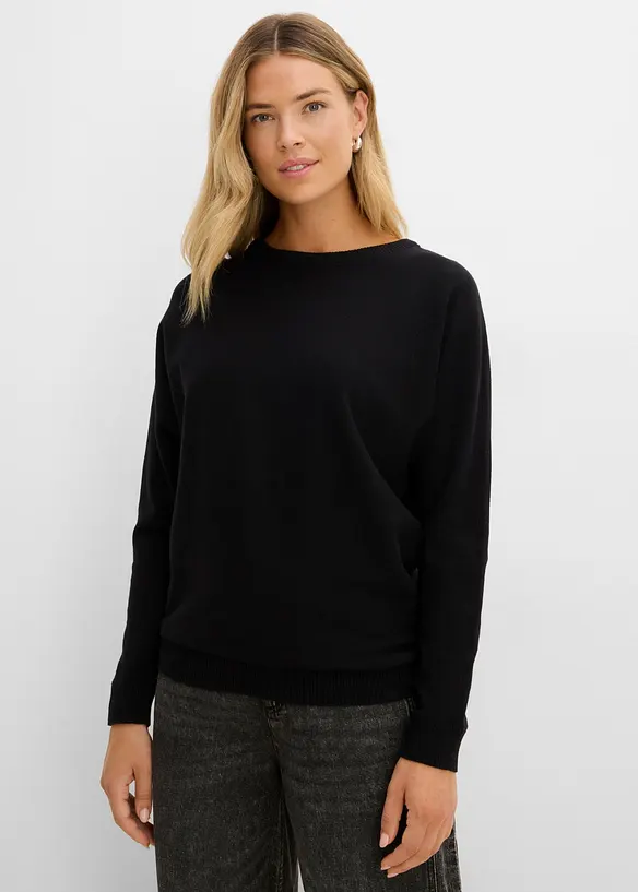 Pullover mit Fledermaus&auml;rmeln, bonprix