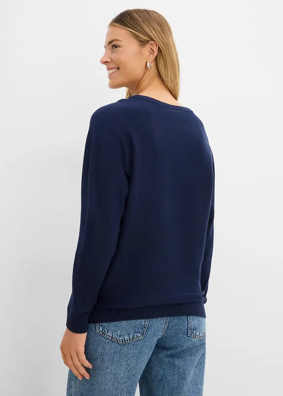 Pullover mit Fledermaus&auml;rmeln, bonprix