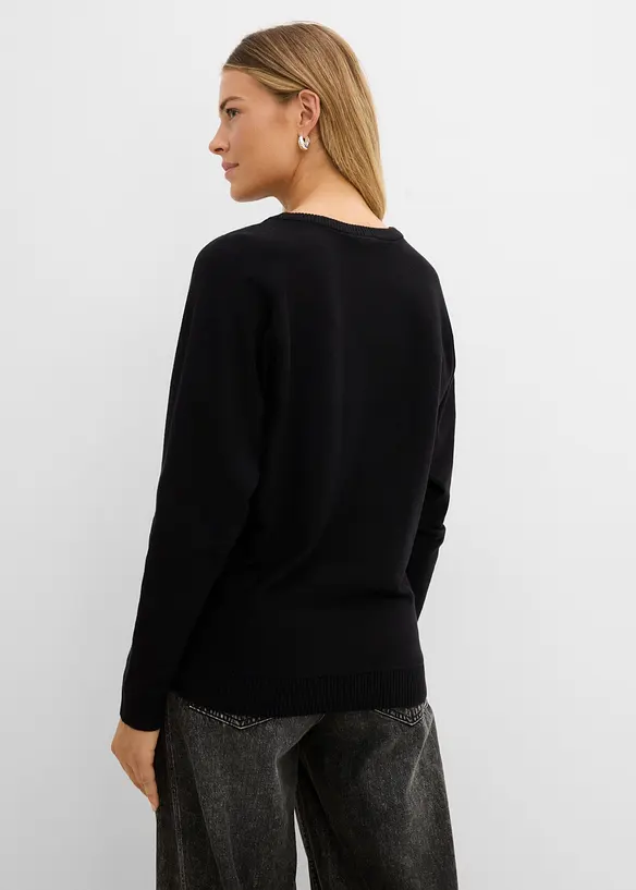 Pullover mit Fledermaus&auml;rmeln, bonprix