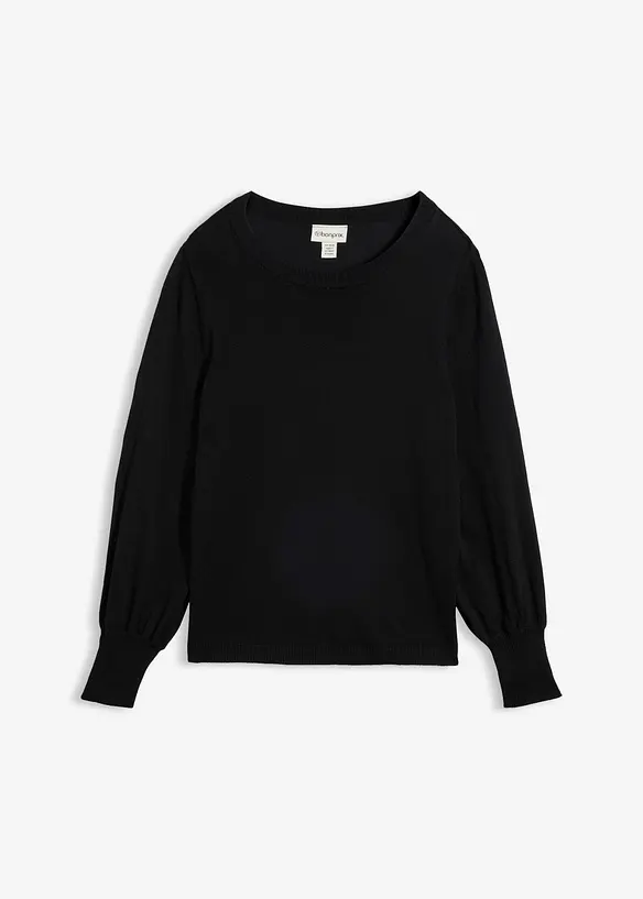 Pullover mit Ballon-&Auml;rmel, bonprix