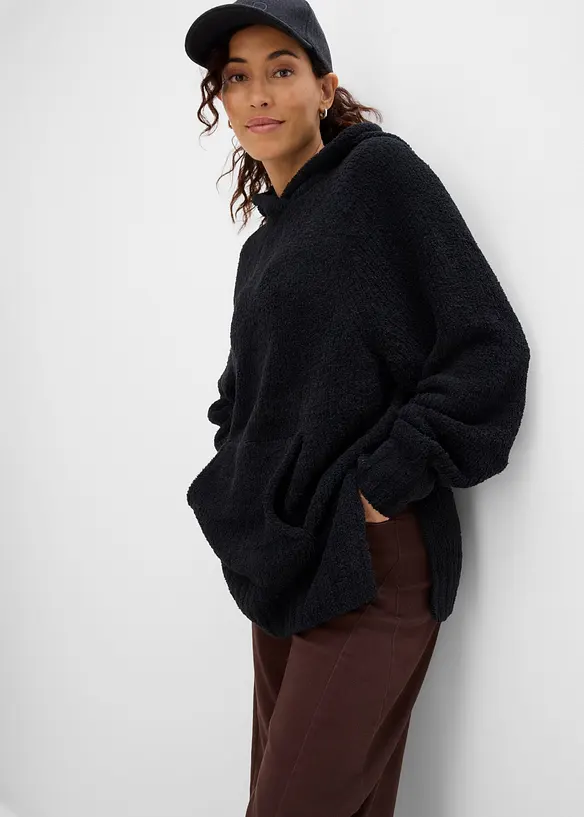 Kapuzenpullover in Teddy-Fleece, bonprix