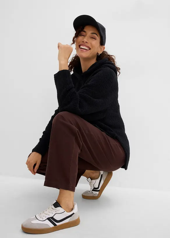 Kapuzenpullover in Teddy-Fleece, bonprix