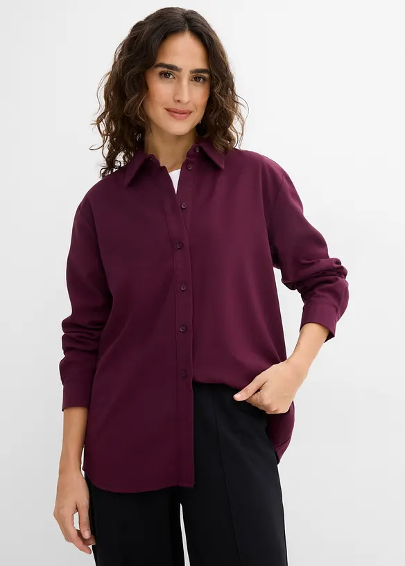Hemdbluse aus Viskose-Mix, bonprix