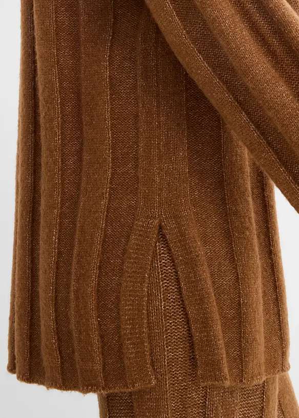 Oversize-Pullover aus Rippstrick, bonprix