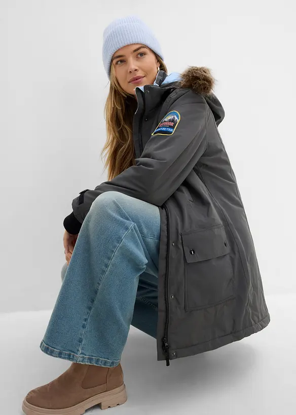 Parka outdoor imperm&eacute;able &agrave; capuche, bonprix