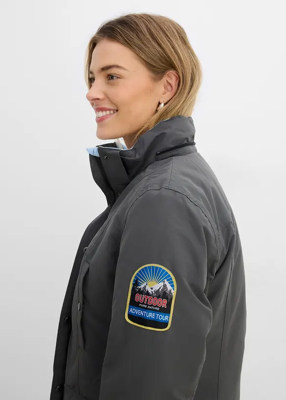 Parka outdoor imperm&eacute;able &agrave; capuche, bonprix