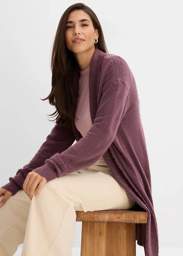 Longstrickjacke mit Schalkragen, bonprix