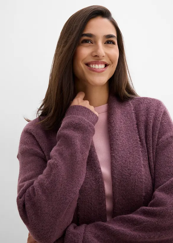 Longstrickjacke mit Schalkragen, bonprix