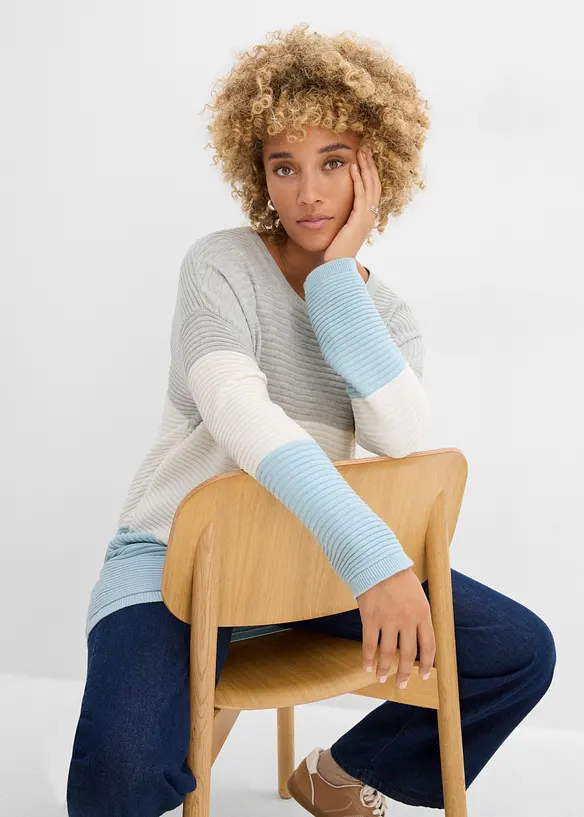 Pull c&ocirc;tel&eacute;, bonprix