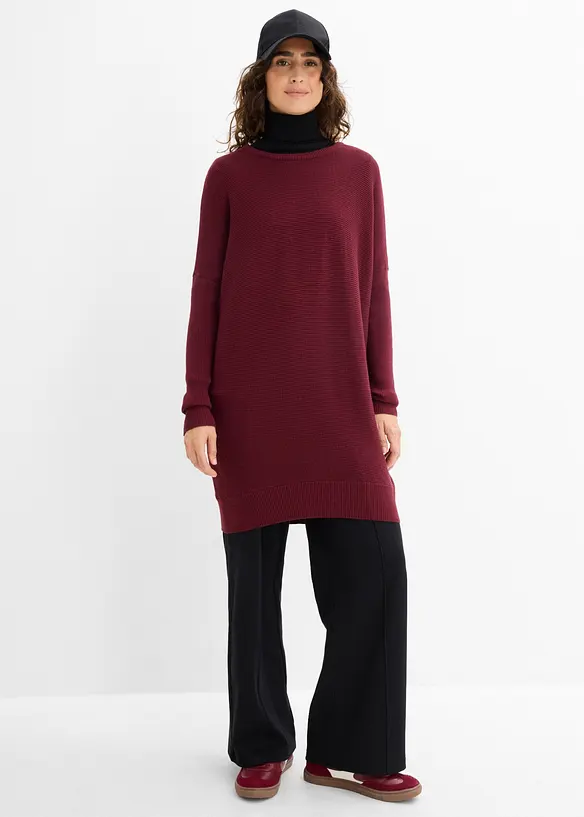 Long-Pullover aus Viskose-Mix, bonprix