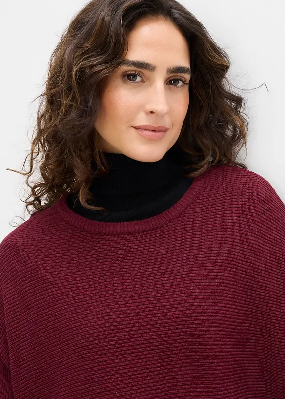 Long-Pullover aus Viskose-Mix, bonprix