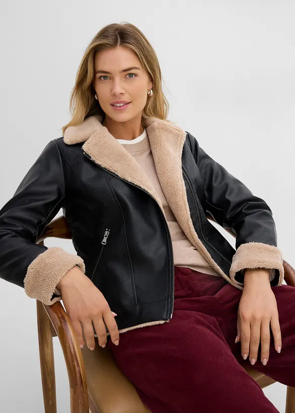 Veste enduite et doubl&eacute;e, bonprix