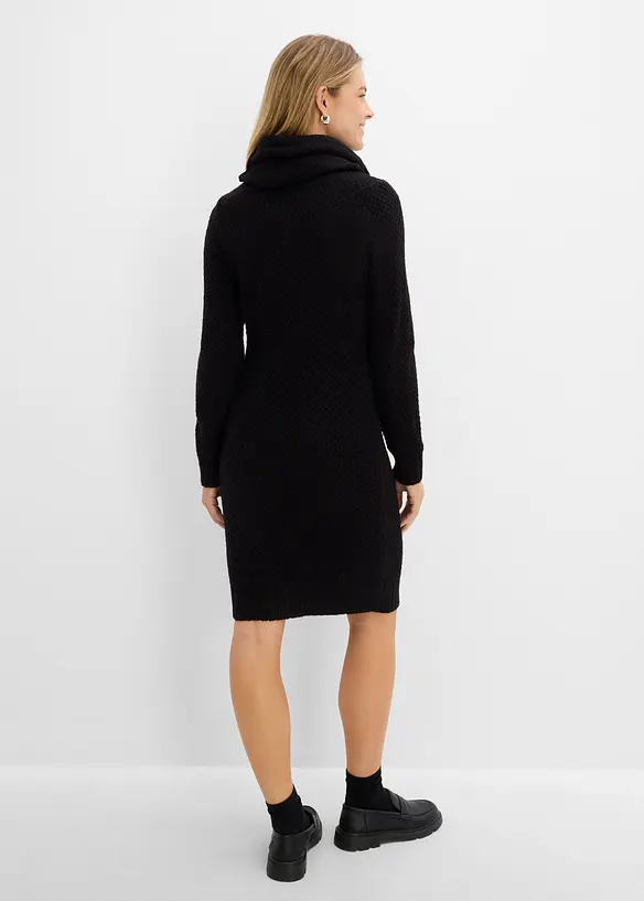 Strickkleid mit Schalkragen, bonprix