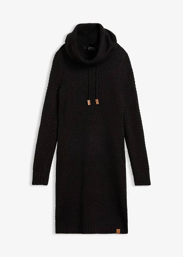 Strickkleid mit Schalkragen, bonprix