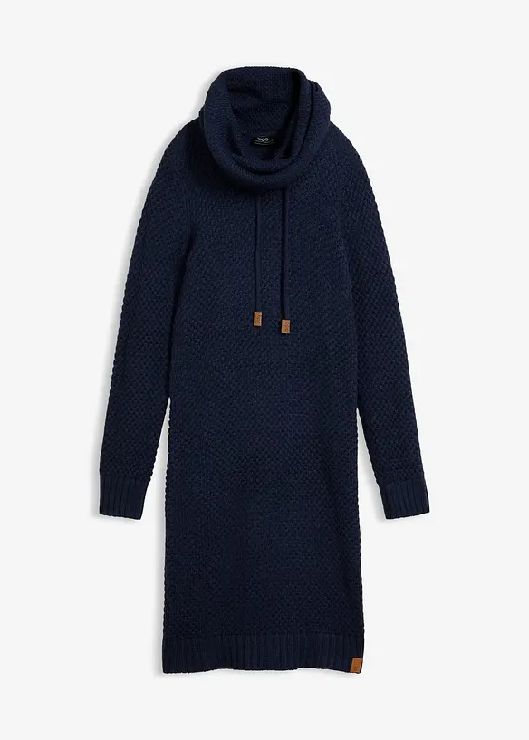 Strickkleid mit Schalkragen, bonprix