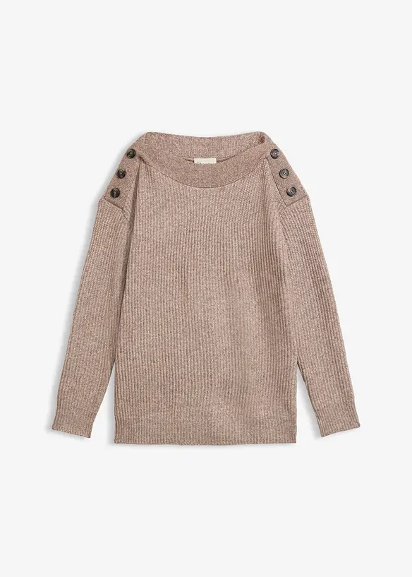 Pullover mit Kn&ouml;pfen, bonprix