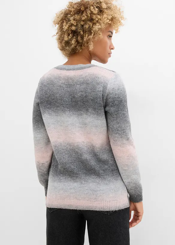 Pull &agrave; d&eacute;grad&eacute; de couleurs, bonprix