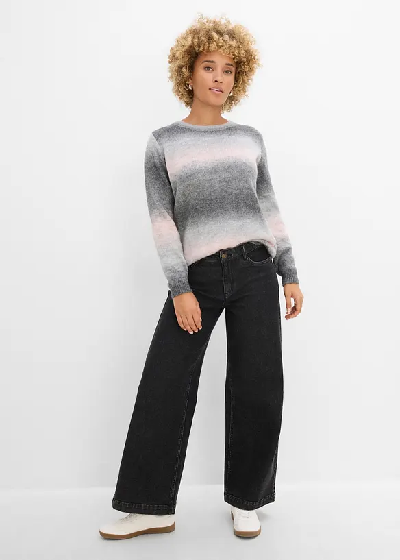 Pull &agrave; d&eacute;grad&eacute; de couleurs, bonprix