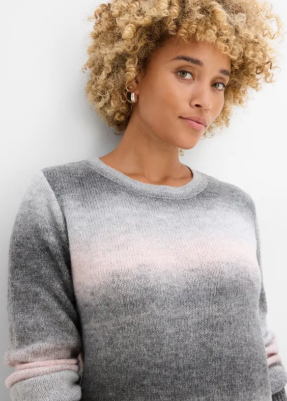 Pull &agrave; d&eacute;grad&eacute; de couleurs, bonprix
