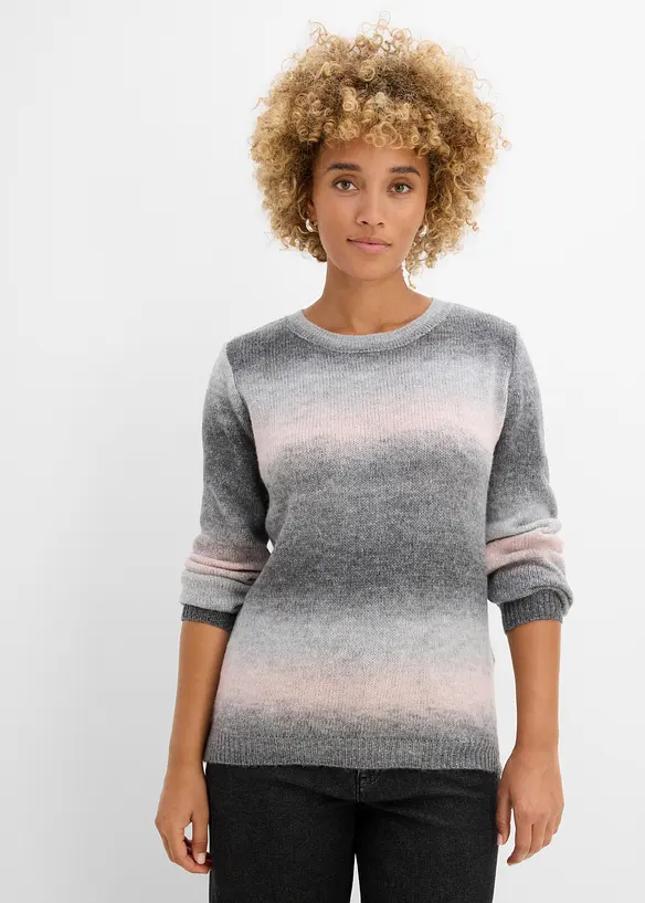 Pull &agrave; d&eacute;grad&eacute; de couleurs, bonprix