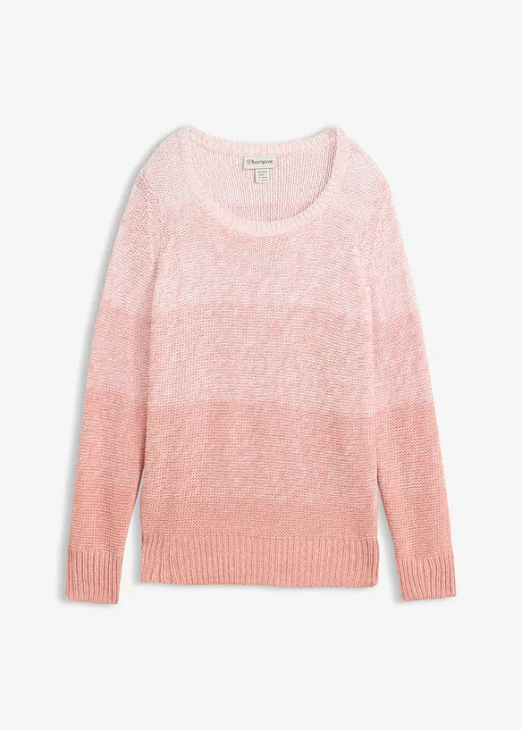 Pull en grosse maille avec d&eacute;grad&eacute; de couleur, bonprix
