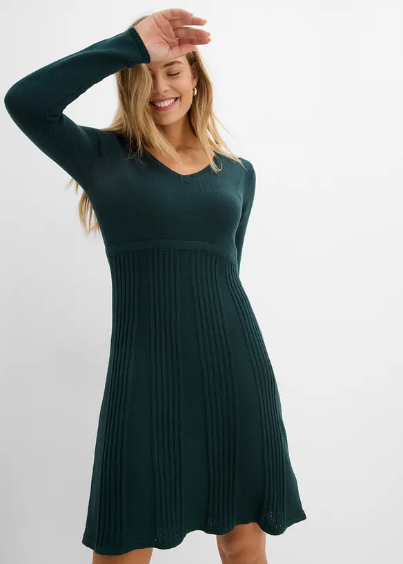 Robe en maille, bonprix