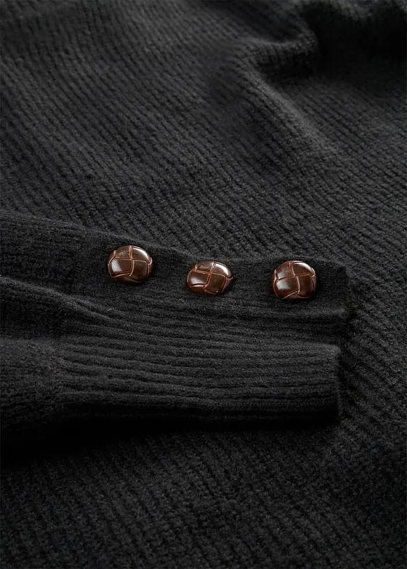 Longpullover mit Kn&ouml;pfen, bonprix