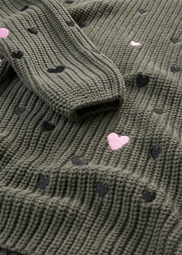 Pull avec broderies, bonprix