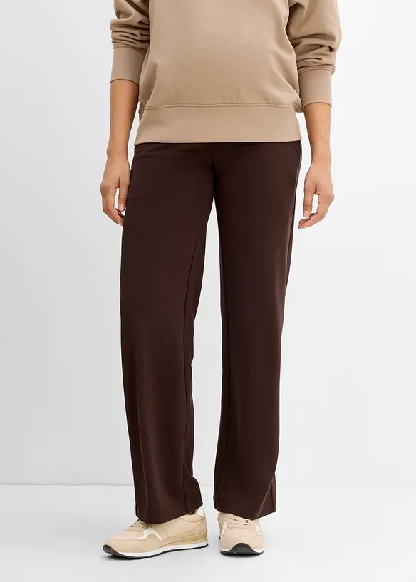 Pantalon de grossesse large en Punto di Roma, bonprix