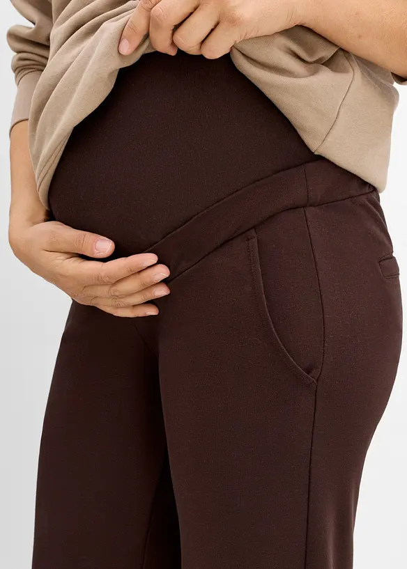 Pantalon de grossesse large en Punto di Roma, bonprix