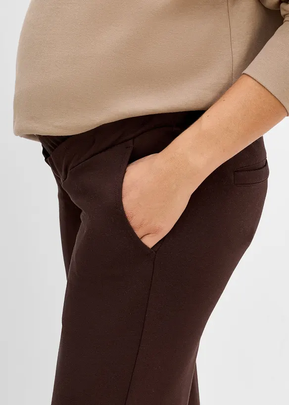 Pantalon de grossesse large en Punto di Roma, bonprix